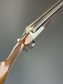 Joseph Bourne & Son 12 bore side by side shotgun with named and engraved locks, engraved