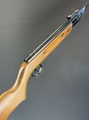 Diana Model 22 .22 air rifle with semi-pistol grip and adjustable sights, NVSN. PLEASE NOTE THAT ALL