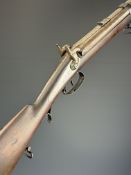 Unnamed 20 bore and .500 side by side double barrelled percussion hammer action cape rifle with