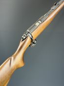 CZ 452-2E ZKM .22 bolt-action rifle with semi-pistol grip, sling mounts, multi-shot magazine,