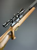 Stalker Rifles Tiger Ten BSA Super Ten style .22 PCP air rifle with thumb-hole grip, raised cheek