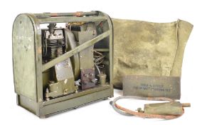 Douglas Kingswood WW2 80 watt lightweight radio charging or generator set, together with canvas