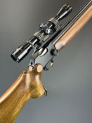 BSA International Martini-Henry .22 underlever-action target rifle with semi-pistol grip, raised