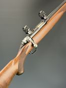 Ruger Model 77/17 .177 HMR semi-automatic rifle with chequered semi-pistol grip and forend, multi-