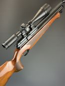 BSA Hornet Multishot .22 PCP air rifle with chequered semi-pistol grip and forend, raised cheek