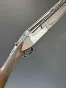 IAB Connoisseur Game 12 bore over and under ejector shotgun with L Bertuzzi engraved scenes of birds