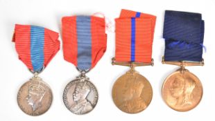 Four civilian medals comprising a Victoria Golden Jubilee bronze Metropolitan Police Medal, Edward
