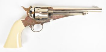 Sheridan Cowboy SRCB .177 air pistol with faux ivory grips and fixed sights, serial number