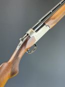 Miroku 3000 12 bore over and under ejector shotgun with engraved scenes of birds to the action and