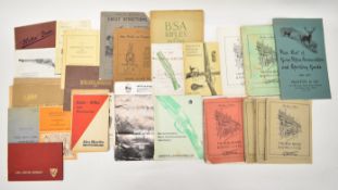 [Catalogues] A Collection of vintage illustrated catalogues on firearms and sporting accessories