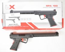 Umarex SPA 100 .177 target air pistol with grip safety, textured composite grip and fixed sights,