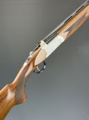 Kofs Sceptre .410 over and under ejector shotgun with engraved action and underside, chequered