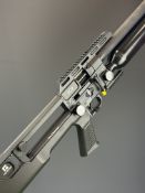Reximex IXIA .22 PCP carbine air rifle with textured pistol grip, composite skeleton stock, 12 and