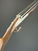Beretta 486 EL 20 bore round body side by side ejector shotgun with named and engraved sidelock