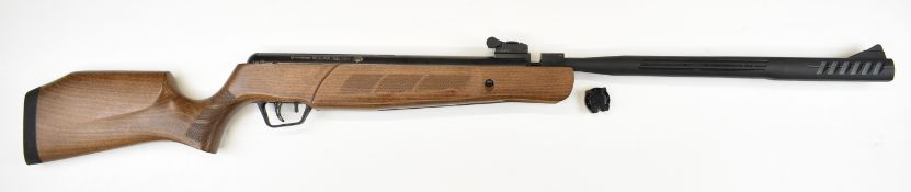 Crosman Multi-Shot TrailHawk Model 6-CMT2SXW .22 air rifle with textured semi-pistol grip and