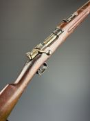 Carl Gustaf 6.5x55 Swedish Mauser bolt-action rifle with adjustable sights, sling mojunts, brass