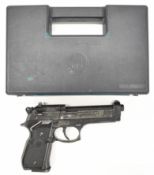 Umarex Beretta 92 FS .177 CO2 air pistol with textured composite grip, 8 shot magazine and fixed