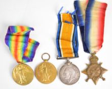 WW1 medals comprising 1914/15 Star and Victory Medal named to Pte C.W. Hatfield, Gloucestershire