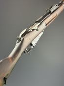 Remington Armory Mosin-Nagant 7.62 bolt-action rifle with named receiver dated 1917, adjustable