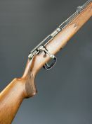 Anschutz Model 1515 .22 bolt-action rifle with chequered semi-pistol grip and forend, raised cheek
