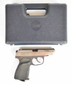 Baikal MP-654K .177 air pistol with chequered composite grips and fixed sights, serial number