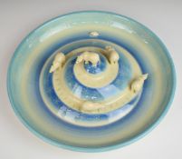 Signed Sally Tuffin for Dennis China Works limited edition 15/20 charger with applied decoration