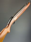 BSA Airsporter Mk I .22 under-lever air rifle with semi-pistol grip and adjustable sights, serial