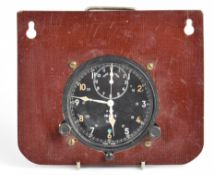 Post WW2 Smiths aircraft cockpit clock, marked to dial 8 day 186/55 and with reference number