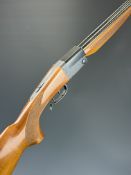 Lincoln .410 side by side folding poacher's shotgun with chequered semi-pistol grip and forend,