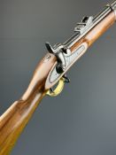 Enfield pattern 3-band 20 bore muzzle loading percussion hammer action rifle with crown over 'V.R.