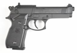 Umarex Beretta 92 FS .177 CO2 air pistol with textured composite grip, 8 shot magazine and fixed