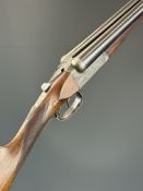 John Strong & Sons of Carlisle 12 bore side by side ejector shotgun with engraved locks, engraved