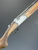 Beretta S686 Special 20 bore over and under ejector shotgun with engraved action, underside, trigger