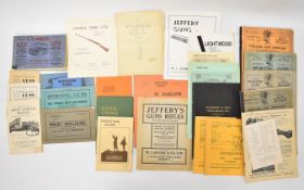[Catalogues] A Collection of vintage illustrated catalogues on firearms and sporting accessories