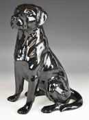 Beswick black fireside Labrador, model no 2317, H33cm