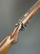 CZ 452-2E ZKM American .17 HMR bolt-action rifle with chequered semi-pistol grip, sling mounts,