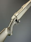 Sako 85 M 6.5x55 bolt-action rifle with composite stock, textured semi-pistol grip and forend,