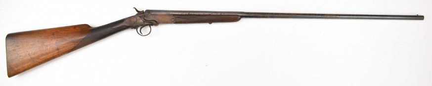 Four Belgian .410 single barrelled hammer action shotguns including one folding example, each with