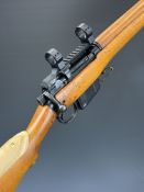Lee Enfield No 4 7.62 bolt-action rifle with receiver stamped 'No.4 7.62 Conv D70 A1001', Fulton