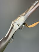 P Webley & Son Martini-Henry .577/450 underlever rifle with adjustable folding ladder sights,