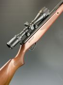 Stoeger .22 air rifle with chequered semi-pistol grip, raised cheek piece and Stoeger 3-9x40 AO