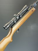 SMK Model 15 .177 air rifle with semi-pistol grip and SMK 4x32 scope, serial number 0501325.