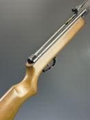 ASI Sniper .22 air rifle with semi pistol grip and adjustable sights, serial number 166020. PLEASE