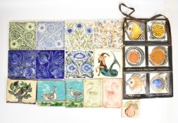 Collection of mid century modern to contemporary tiles, including point of sale advertising set of