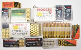 Over 450 rifle cartridges including .22, 9mm and .270, some in original boxes. PLEASE NOTE THAT A