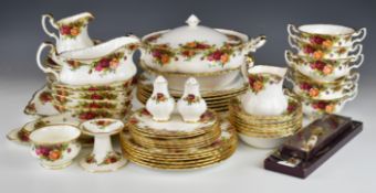 Royal Albert dinner and tea ware decorated in the Old Country Roses pattern to include tureen,