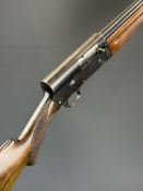 Browning A5 12 bore 3-shot semi-automatic shotgun with chequered semi-pistol grip and forend,