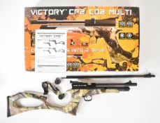 Victory CP2 .177 bolt-action CO2 air pistol or rifle with detachable Protocol camouflage composite
