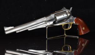 Uberti .44 six-shot single-action percussion revolver with adjustable sights, wooden grips and 8