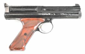 Crossman 600 semi-automatic .22 CO2 air pistol with multi-shot magazine, shaped and chequered